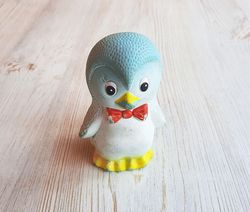 Penguin toy  Soviet vintage rubber doll