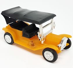 Vintage USSR Polyethylene Small Car Toy Phaethon 1970s