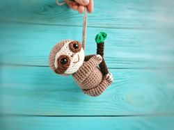 Sloth gifts, bag keychain, car accessories, holiday gift, sloth charm
