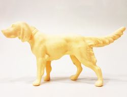 vintage ussr modern art deco animal figurines dog plastic 1970s