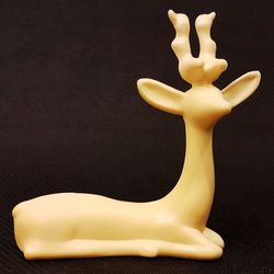 vintage ussr modern art deco animal figurines deer plastic 1970s