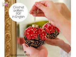 Christmas ball 3 crochet pattern , Christmas crochet pattern , crochet ball pattern , crochet pattern , Irish Crochet