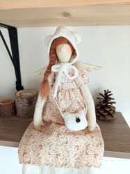 Tilda doll angel, decor doll, textile Doll, home decor doll