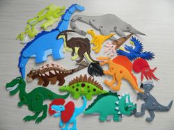 dino world, dinosaur birthday, preschool dinosaur quiet busy book, felt dinosaur set, sensory montessori game