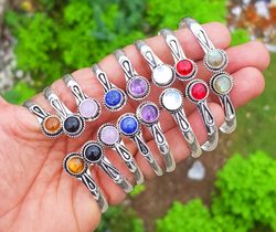 Assorted Crystal Handmade Adjustable Bangle Bracelet Jewelry, Assorted Adjustable Bangle, Wholesale Lot For Bulk Sale