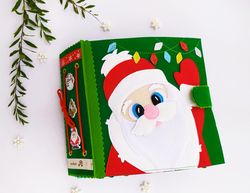 Christmas Quiet Book pattern PDF toddler, Santa's Felt book svg, Baby activity book pdf, Sensory book kids, felt sewing
