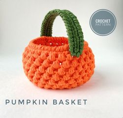 pumpkin basket crochet pattern diy halloween decor pattern halloween crochet trick or treat basket pattern halloween