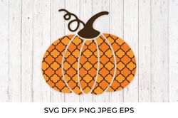 Arabesque Pumpkin. Fall decorations. Thanksgiving SVG