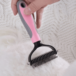 COOLJOB Patented Pet Grooming Gloves with Web, Reusable Washable