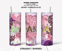 Sublimation Tumbler Designs / SEAMLESS / STRAIGHT & TAPERED 20 oz - MAMA - 2