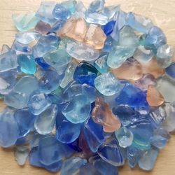 rare sea glass colorful beach glass 1/2 pound - japanseaglass