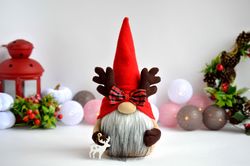 Christmas gnome deer , Scandinavian decor