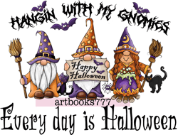 Gnome, cat - Every day is Halloween