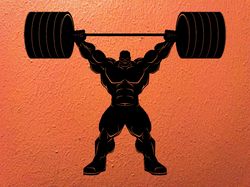 Workout Bodybuilder Gym Fitness Crossfit Coach Sport Muscles Wall Sticker Vinyl Decal Mural Art Decor