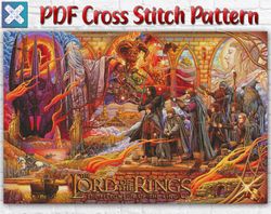 Lord Of The Rings Cross Stitch Pattern / Hobbit PDF Cross Stitch Pattern / The Fellowship Of The Ring Cross Stitch Chart