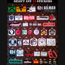 Choose any 10 Billie Joe guitar stickers just 34 dollars green day bj all versions
