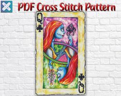 Sally Skellington Cross Stitch Pattern / Nightmare Before Christmas Cross Stitch Pattern / Halloween Cross Stitch Chart