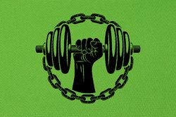Dumbbells Workout Bodybuilder Gym Fitness Crossfit Coach Sport Muscles Wall Sticker Vinyl Decal Mural Art Decor