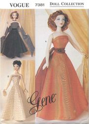 PDF Copy Vogue 7381 Patterns Clothes for Dolls 15 1\2 inch and Fashion Dolls