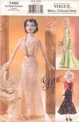 PDF Copy Vogue 7466 Patterns Clothes for Dolls 15 1\2 inch and Fashion Dolls