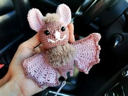 Bat plush, cute car accessories, car hanging, bat car ornament