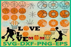 Basketball Monogram Svg, Basketball SVG, Basketball Love SVG