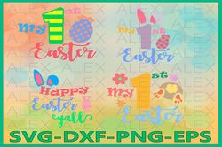 My First Easter Svg, Bunny Svg, Easter SVG, My 1st Easter