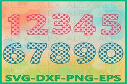 Numbers SVG Files, Numbers Svg, Dxf, Png, Ai File