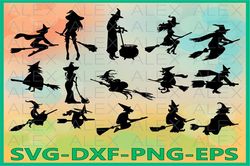Witch Svg, Halloween Witch png, Halloween Clipart