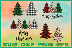 Christmas Tree SVG, Buffalo Plaid Svg, Merry Christmas