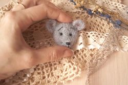 Small mouse knitting pattern. Toy knitting pattern. Rat toy tutorial.