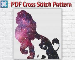 Lion King Cross Stitch Pattern / Disney Cross Stitch Chart / Simba Cross Stitch / Timon And Pumbaa Cross Stitch Chart