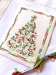 Christmas cross stitch pattern PDF VARIEGATED MODERN CHRISTMAS TREE by CrossStitchingForFun Instant Download