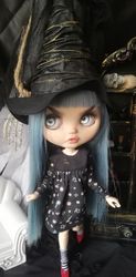 Custom blythe doll little witch for Halloween