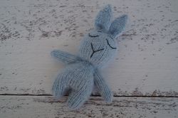 Round and Flat! Pattern cat and bunny knitting toy. PDF.