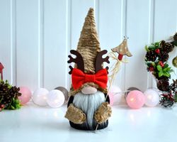 Christmas gnome deer , Scandinavian decor