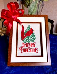 CARDINAL CHRISTMAS TREE cross stitch pattern PDF by CrossStitchingForFun Instant Download