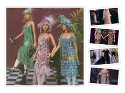 Digital | Vintage Barbie Crochet Pattern | 5 Luxury Dress Crochet Patterns for Dolls 11-1/2" | ENGLISH PDF TEMPLATE