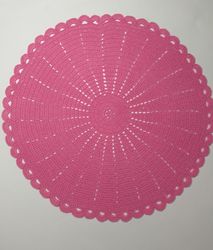 Crochet placemat pattern, crochet round doily, crochet centerpiece, crochet tablecloth, crochet coaster