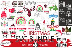 Bundle Christmas Svg, Merry Christmas Svg, Winter Svg files, Digital download
