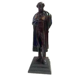 Alexander Pushkin Vintage Cast Iron Statuette. Rare Antique Gifts