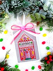 candy house christmas cross stitch pattern pdf  by crossstitchingforfun instant download