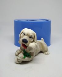 Dog with a bone 2 - silicone mold