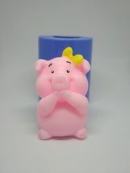 Cute piggy - silicone mold