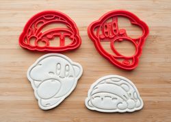 Kirby cookie cutters. Set 2 pcs. Cookie Cutters, Gaming Cookie Cutters, Nintendo Cookie Cutters