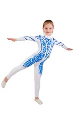 Figure skating costume Gzhel for girls and boys Gymnastic leotard Gymnastic dress