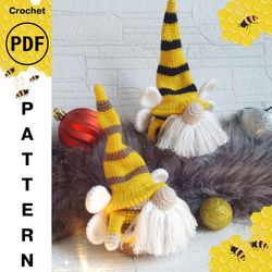 Crochet Pattern Bee Gnome