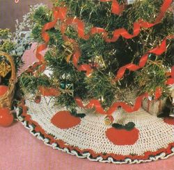 Vintage Crochet Pattern 44 Christmas Mini-Tree Skirt