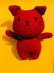 Adorable halloween cat_ handmade_crochet