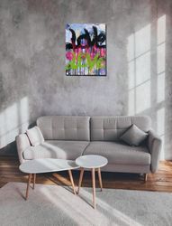 abstract painting "LoveLoveLove" wall decor canvas acrylic texture paste handmade home decor original work